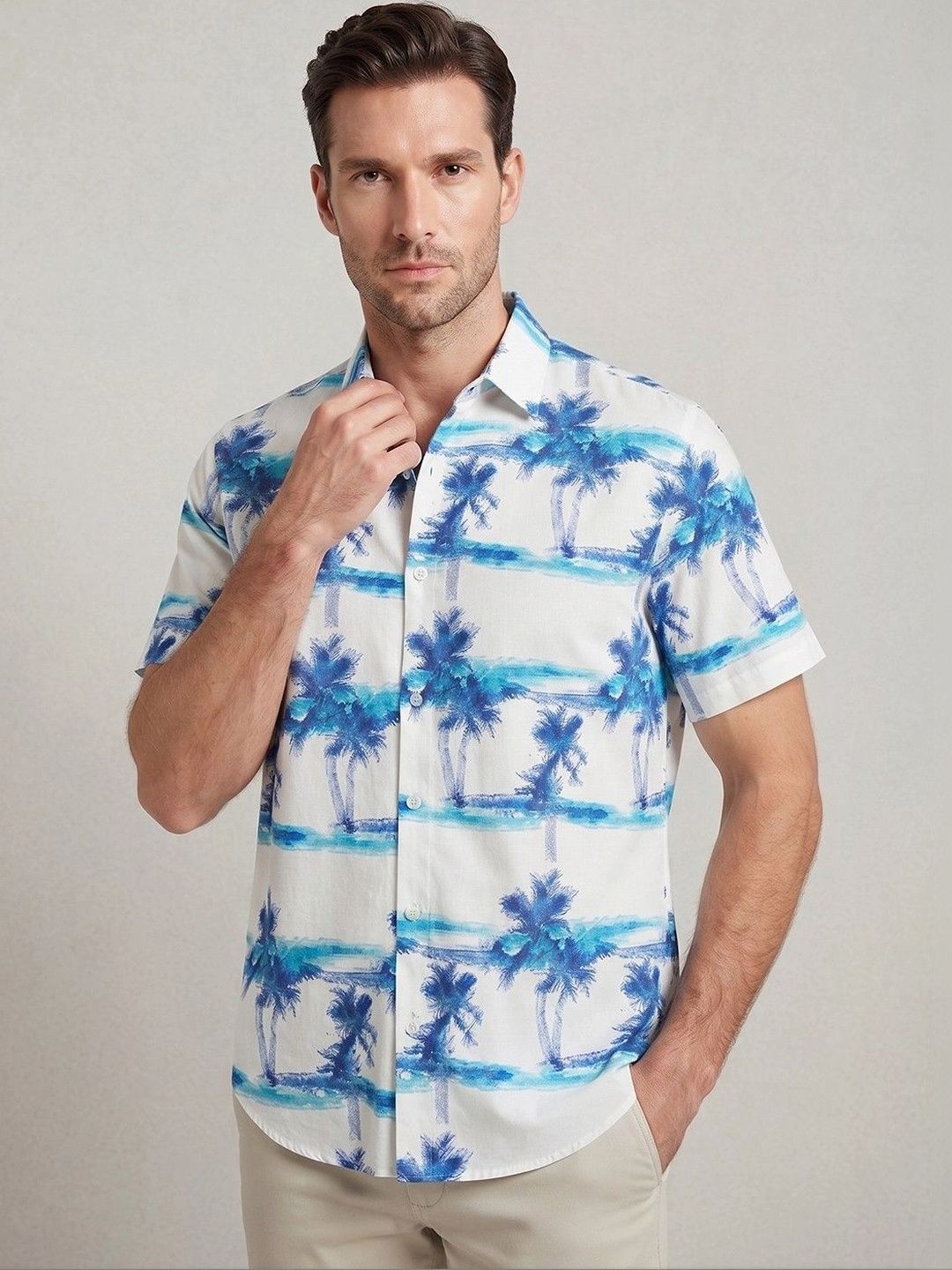 Suo Men Printed Casual Shirt-picture-34