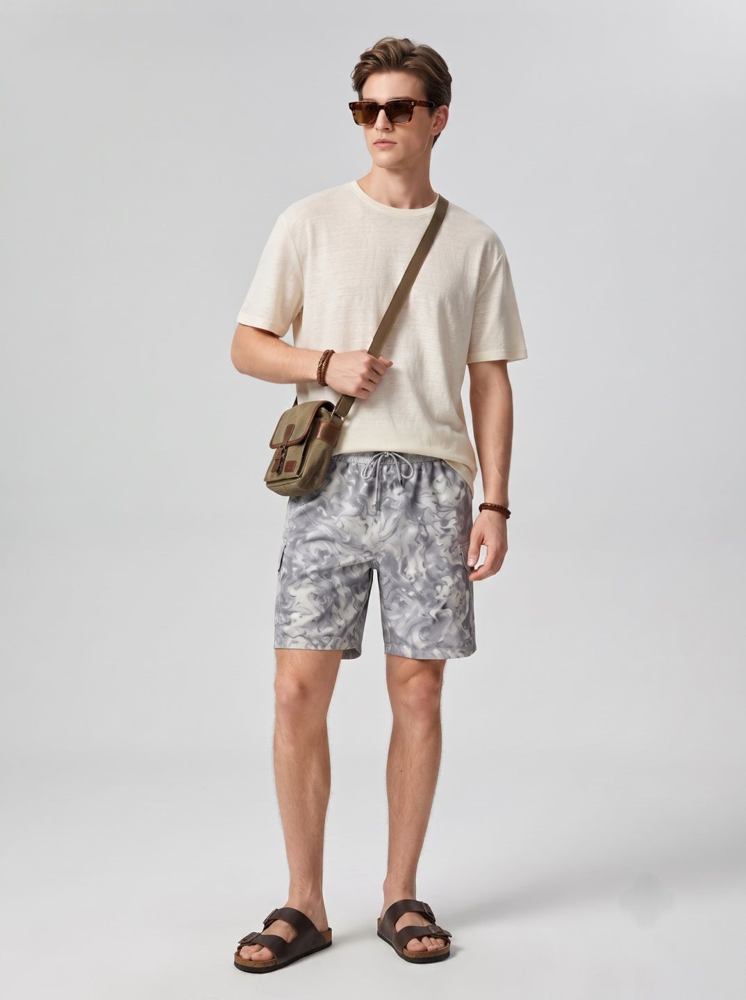 Suo Men Printed Shorts-picture-27