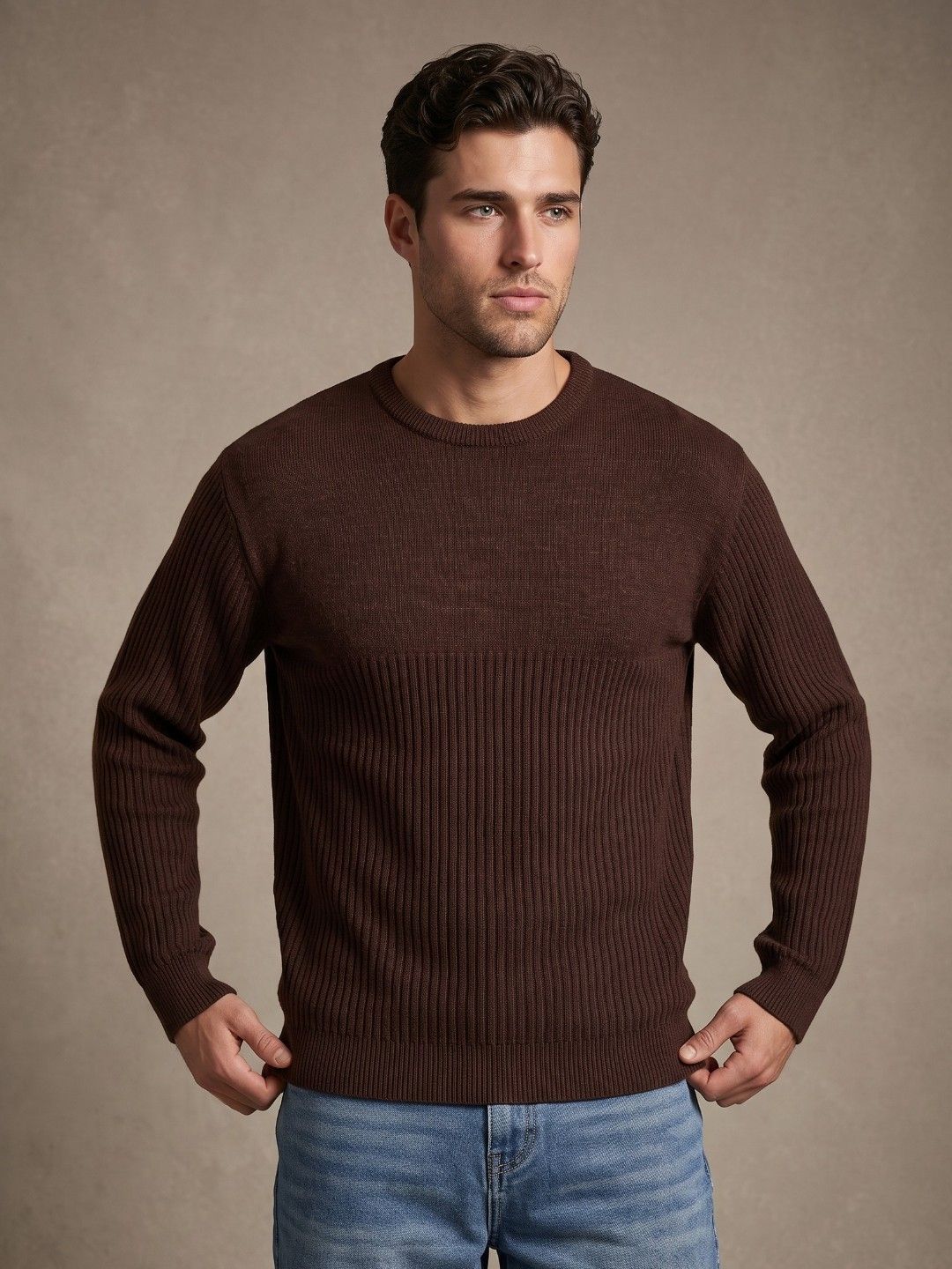 glitchez Striped Relaxed Fit Pullover-picture-33
