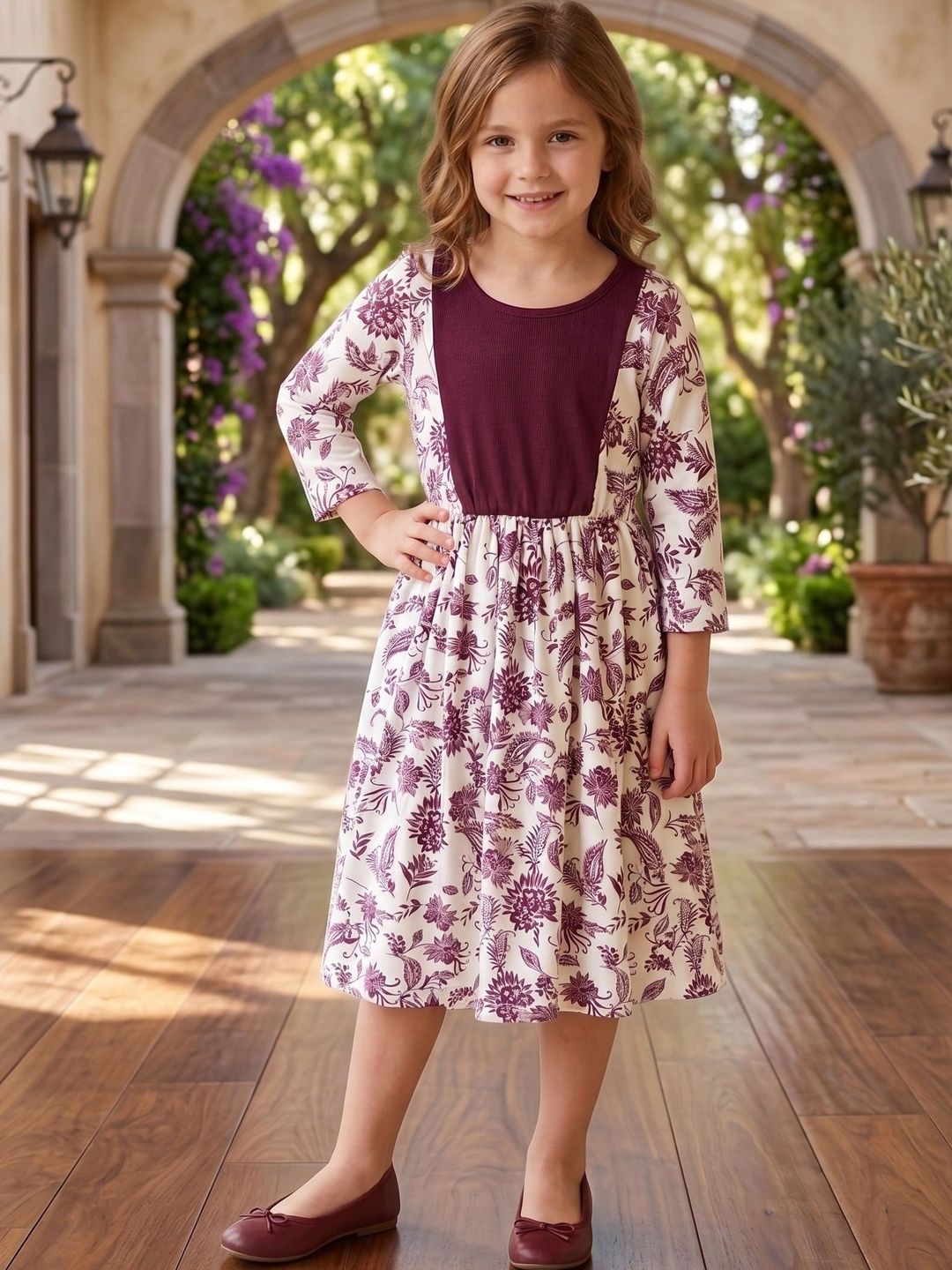 Miss & Chief Floral Print A-Line Dress-picture-57