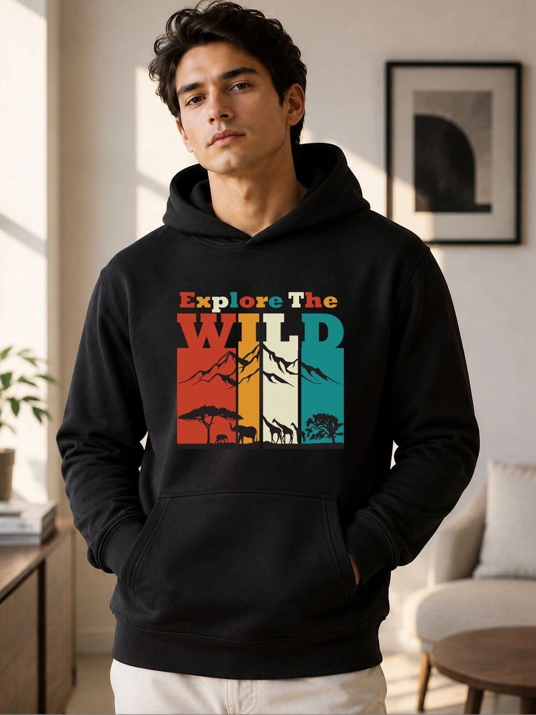 TRENDIFYTEEZ Men Printed Hooded Sweatshirt-picture-13