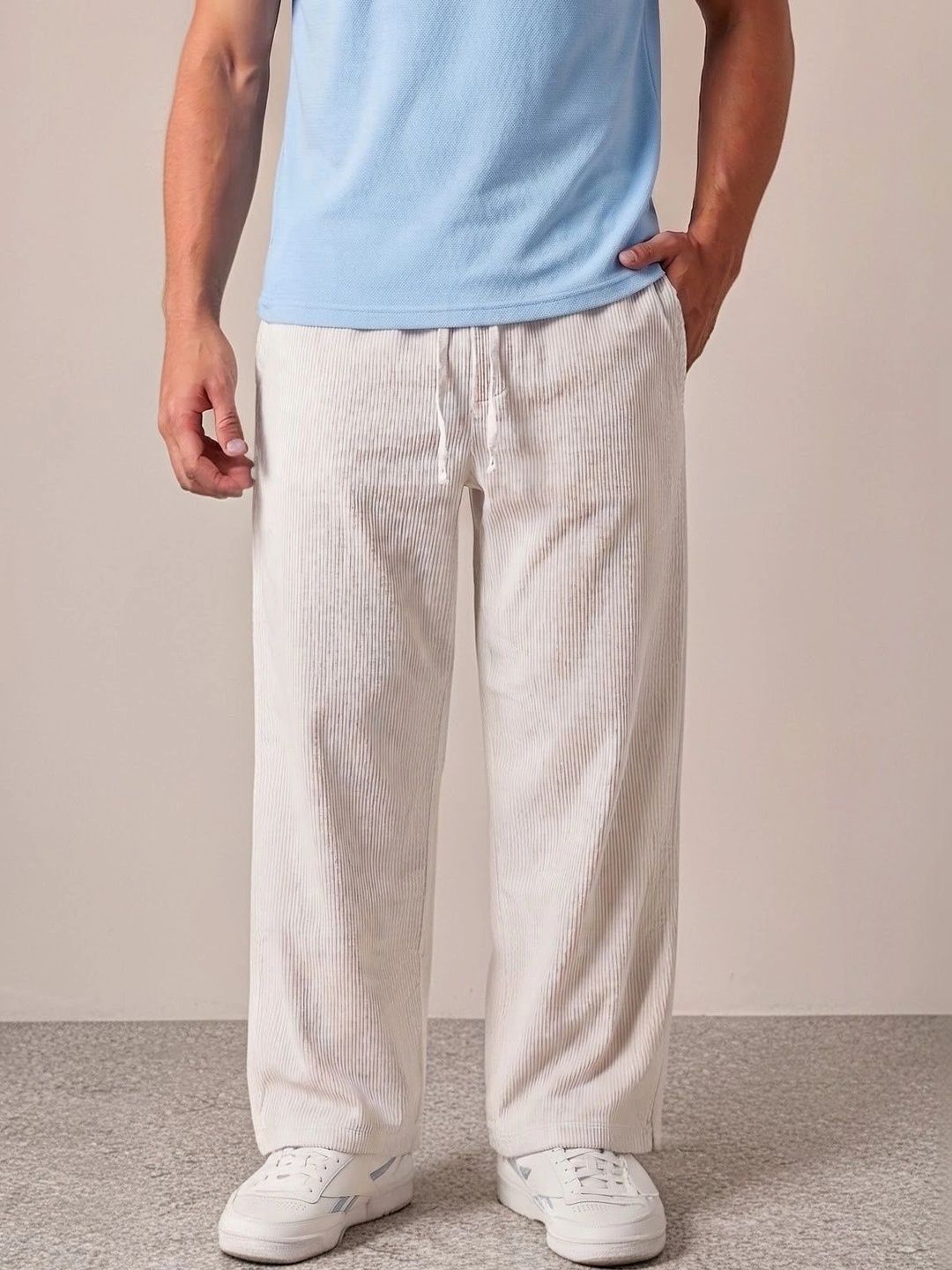 Hence Men Relaxed Corduroy Trousers-picture-40