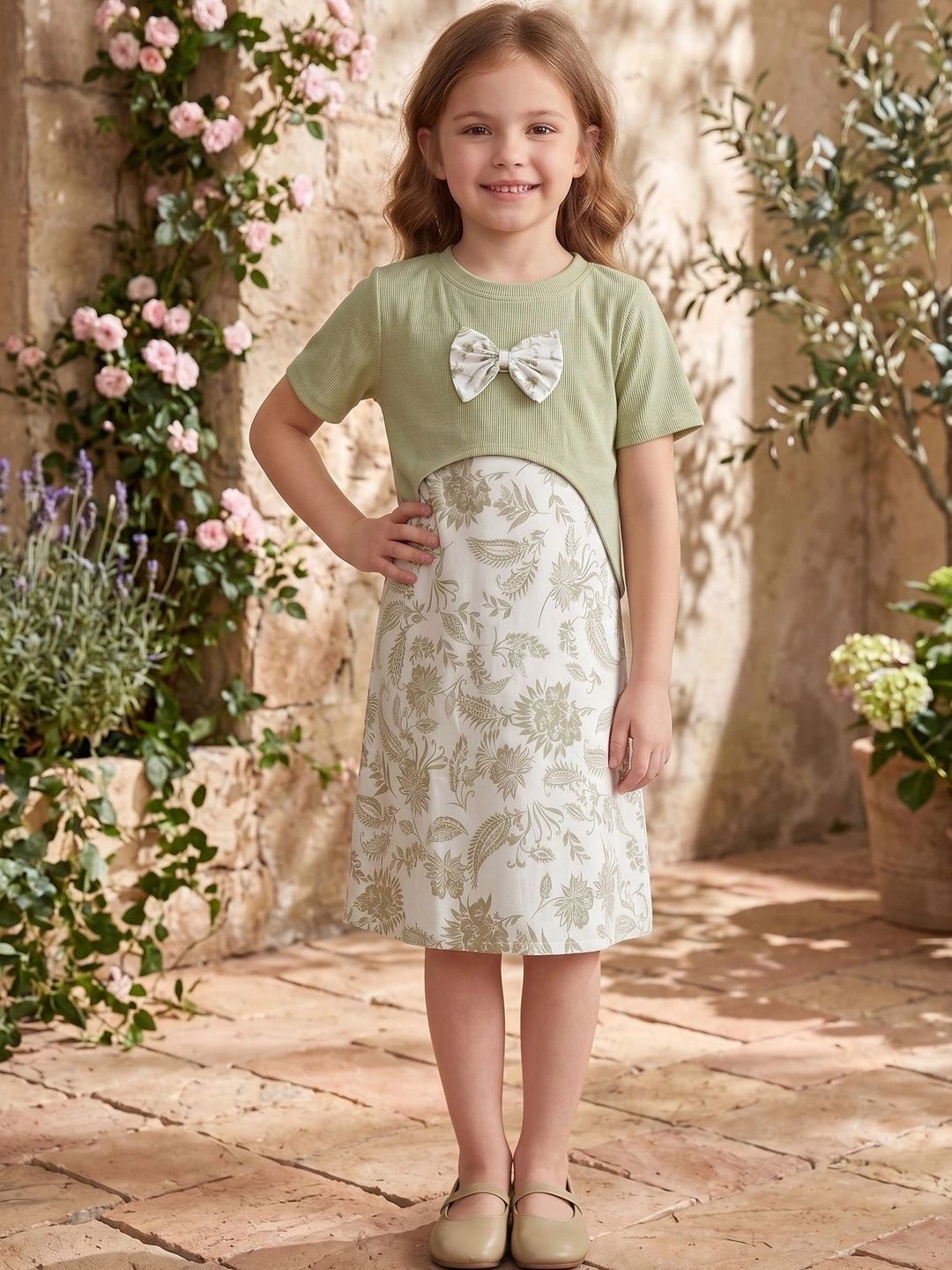 YK Floral Print A-Line Dress-picture-30