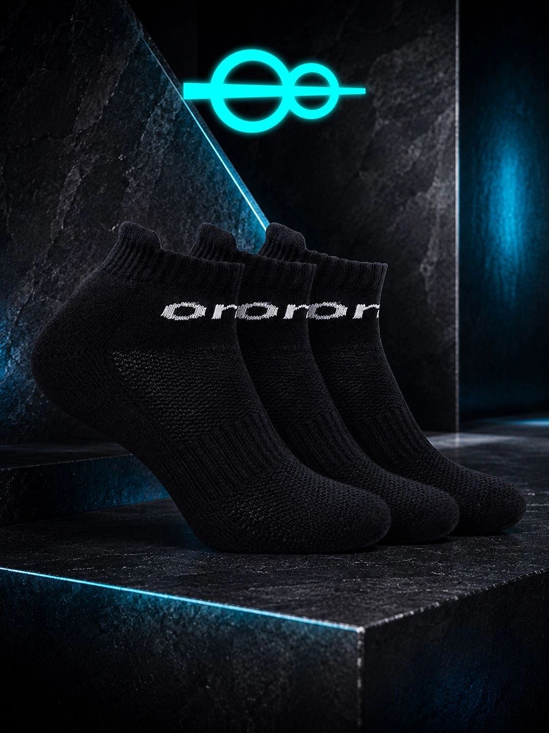 One8 Men Pack of 3 Cotton Assorted Ankle Length Socks-picture-41