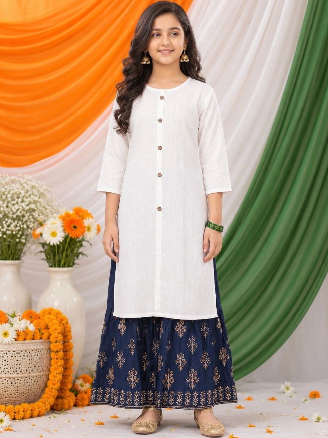BAESD Girls Woven Design Kurta-picture-21