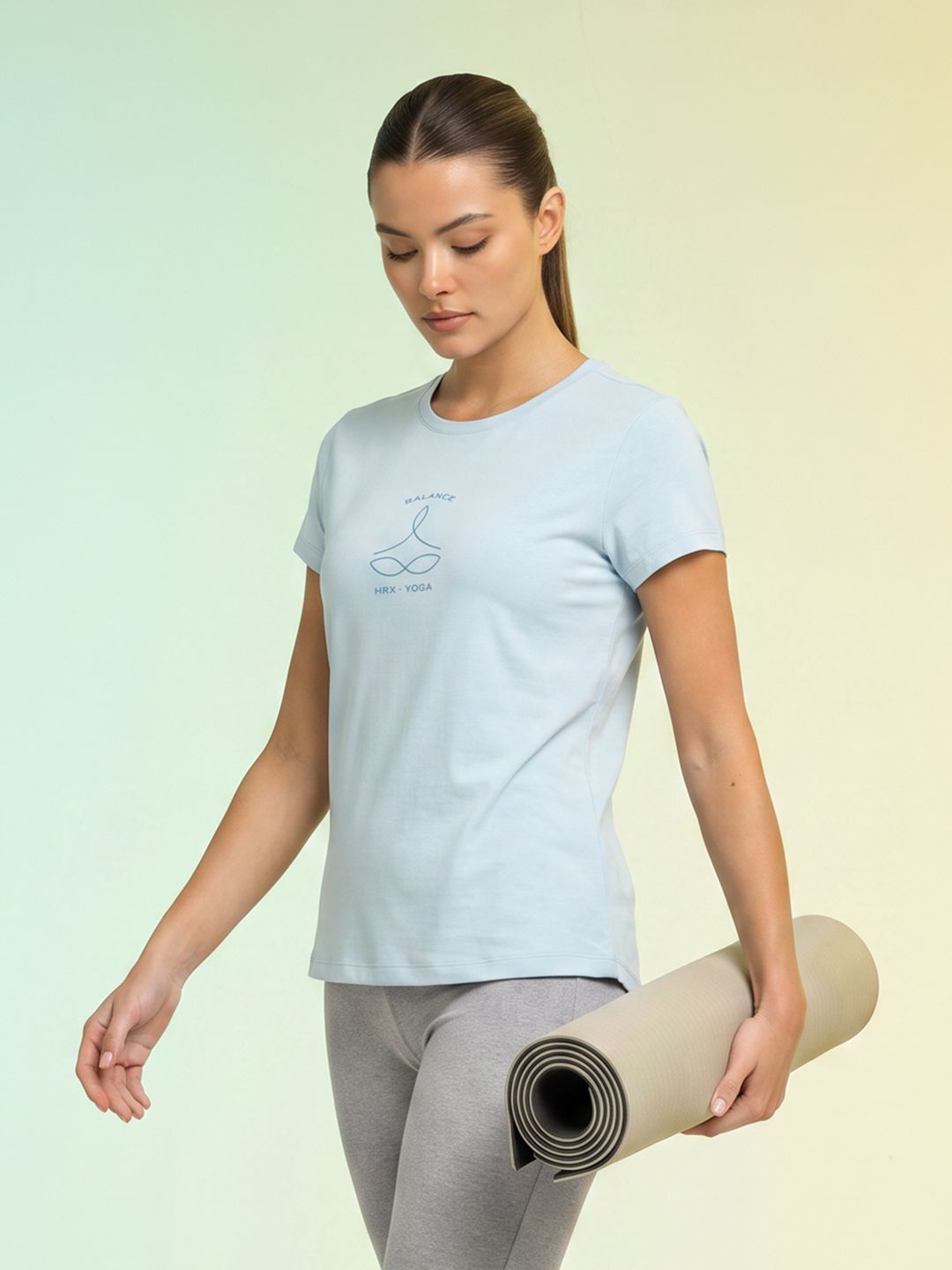 HRX by Hrithik Roshan Graphic Printed Yoga T-shirt-picture-15