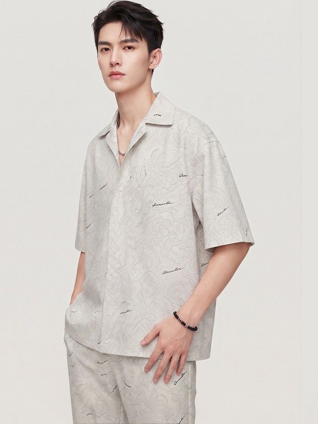 Suo Men Printed Casual Shirt-picture-31