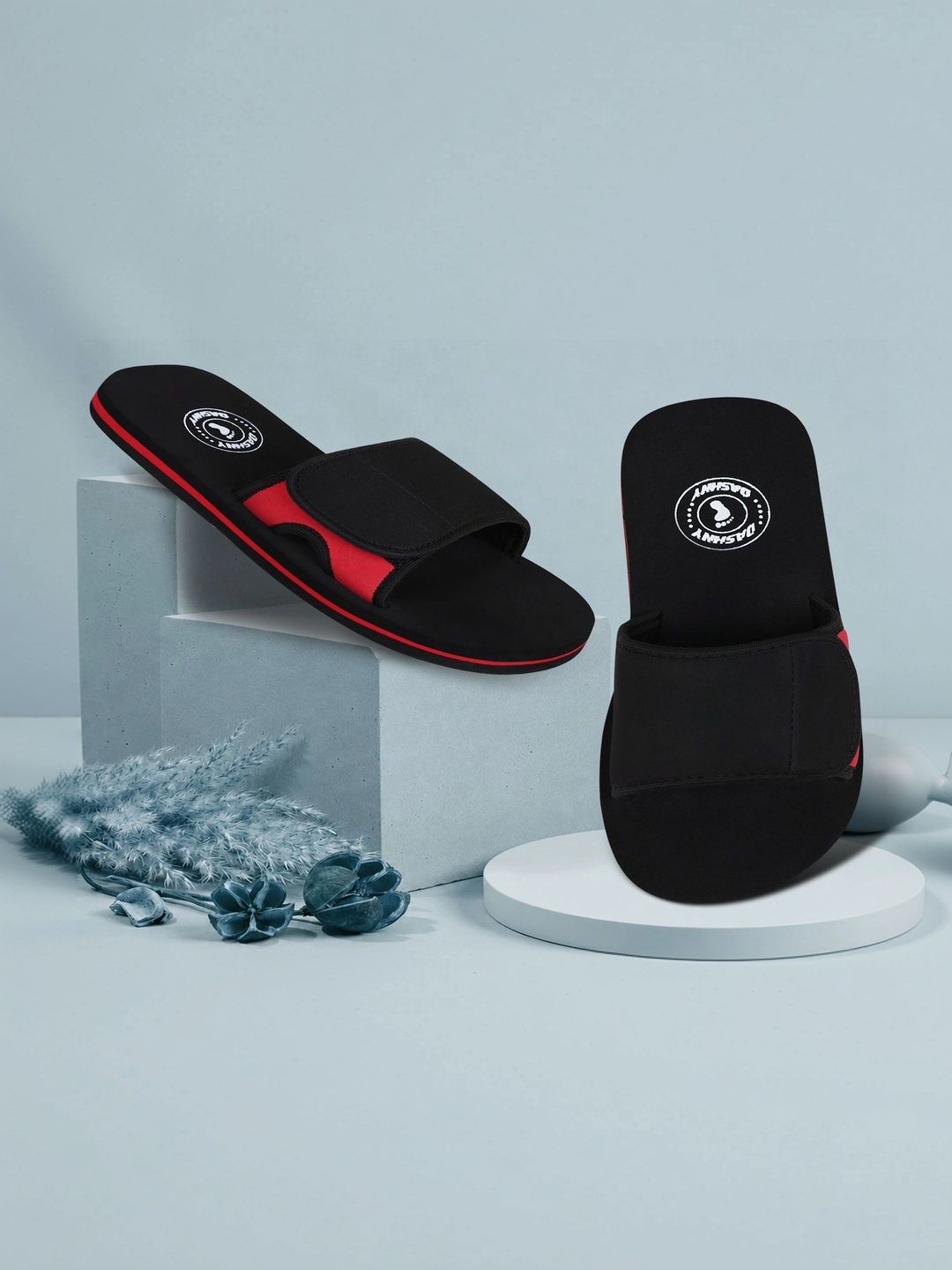 DASHNY Men Colourblocked Sliders-picture-49