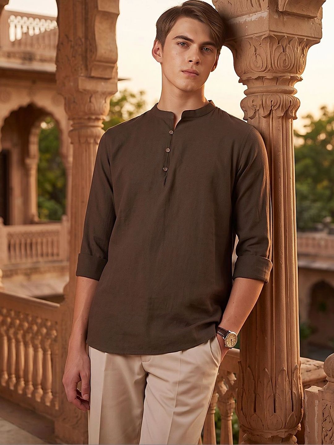 DENNISON Men Indie Prints Kurta-picture-54