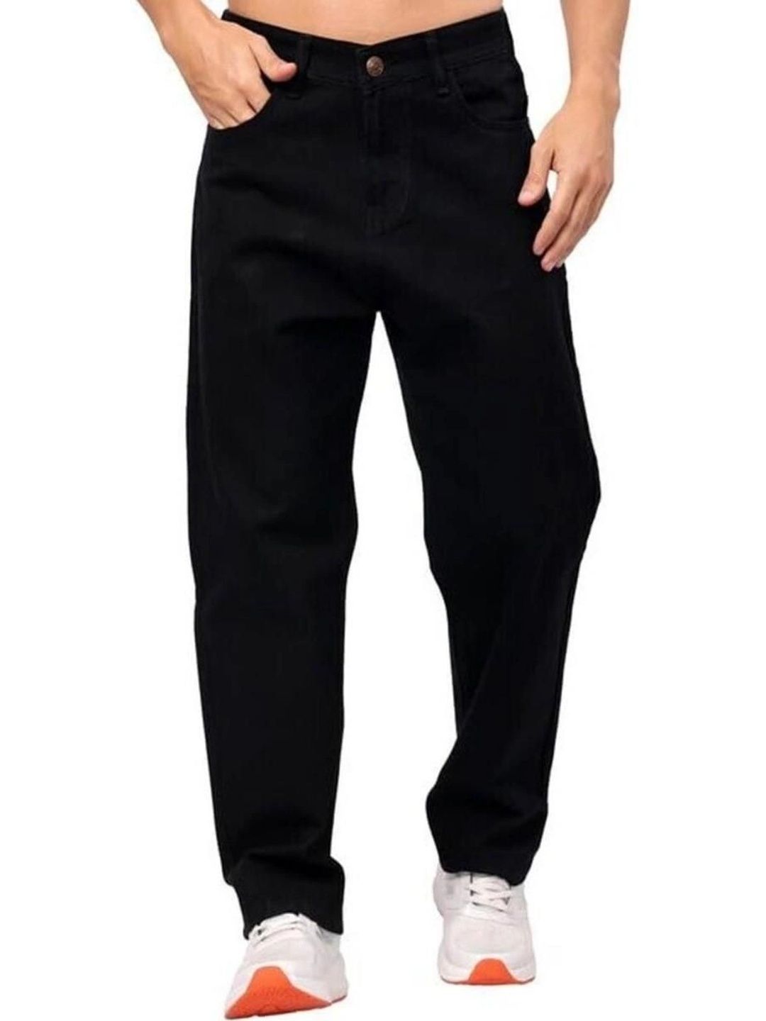 FLAYING Men Loose Relaxed Fit Mid-Rise Jeans-picture-40