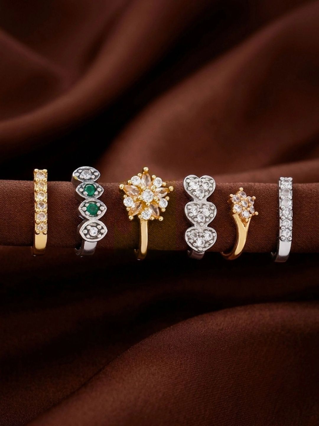 Qiroko Gold-Plated Ring Nosepin-image-2