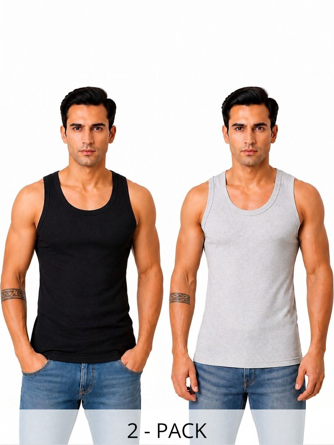 Kothari Pack of 2 Cotton Undershirt-image-35