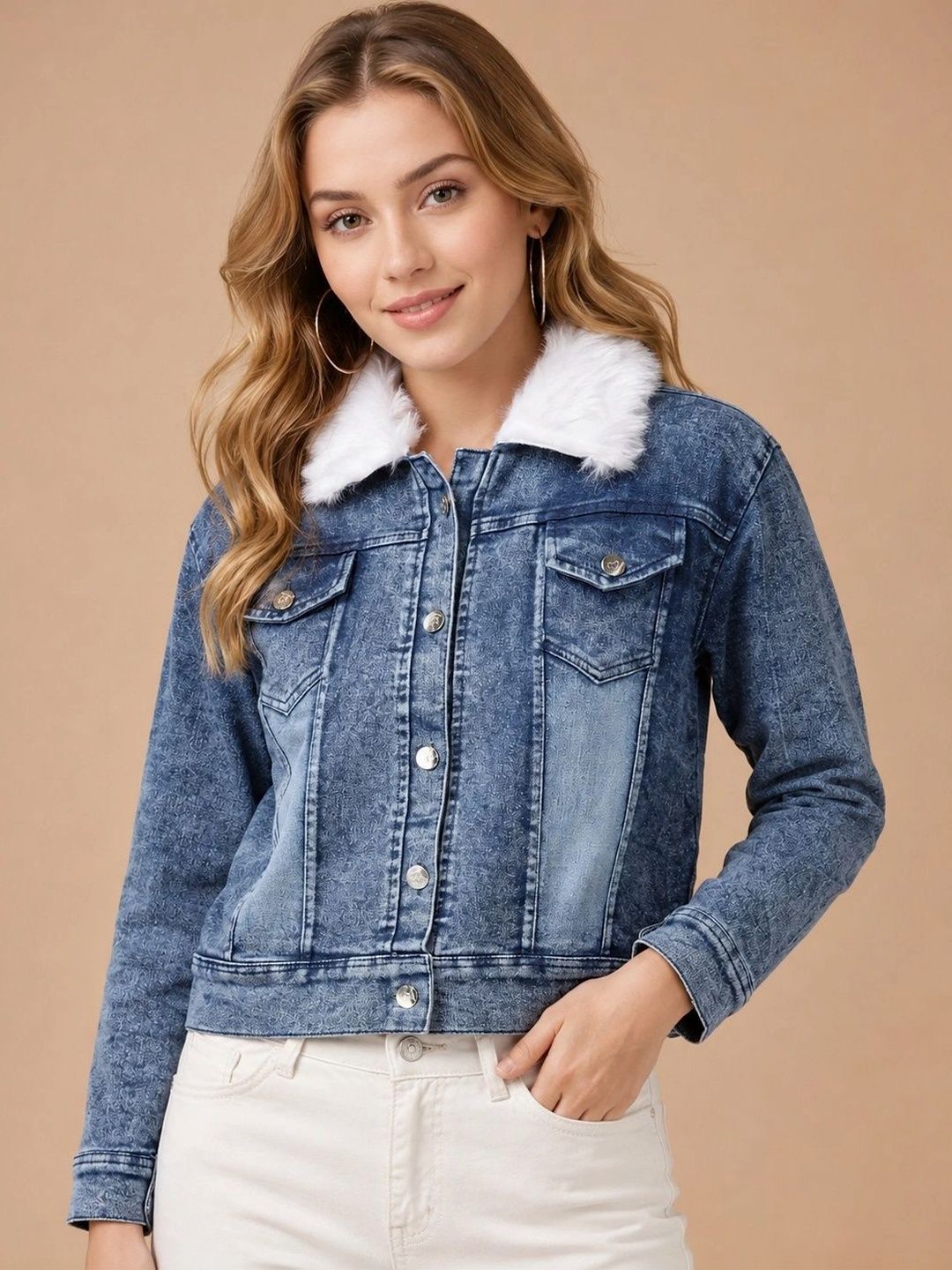 BAESD Women Washed Denim Jacket-picture-10