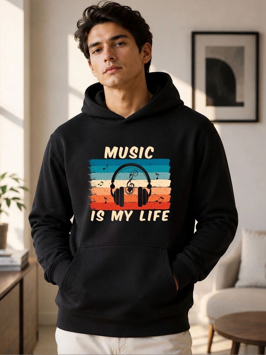 TRENDIFYTEEZ Men Printed Hooded Sweatshirt-picture-17
