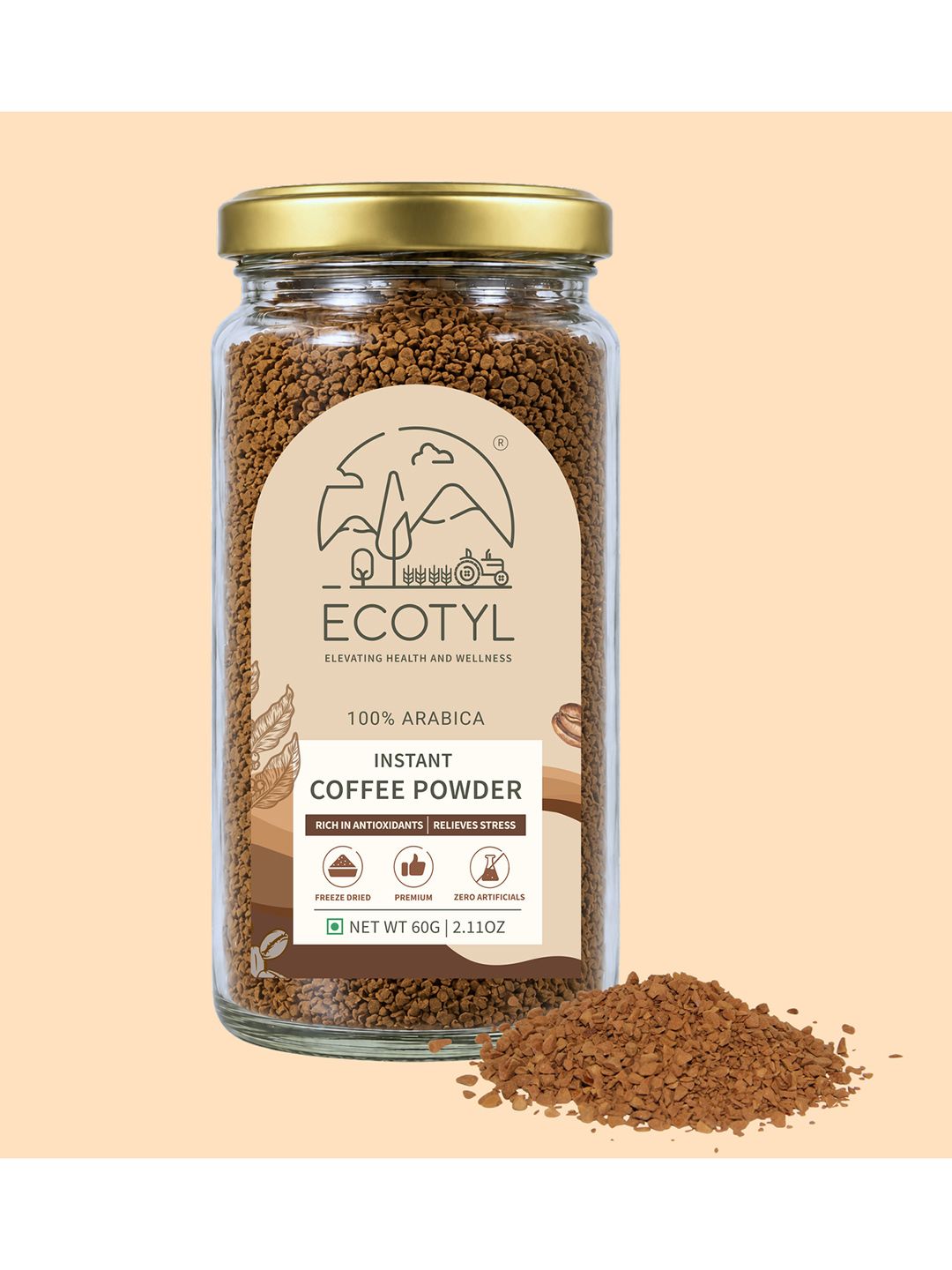 Ecotyl Instant Coffee Powder 60 gm