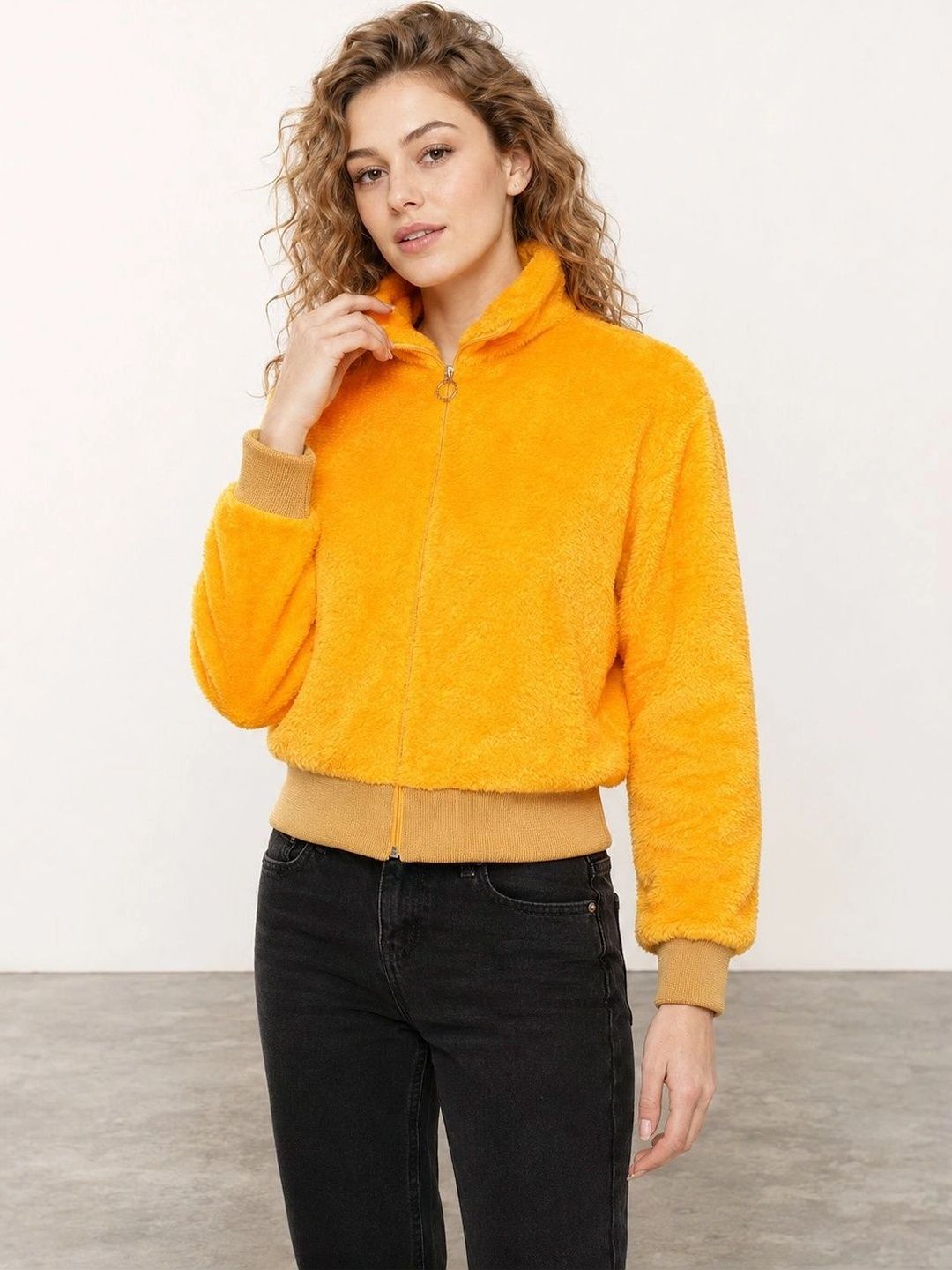 Muhuratam Women Woollen Bomber Jacket-picture-37