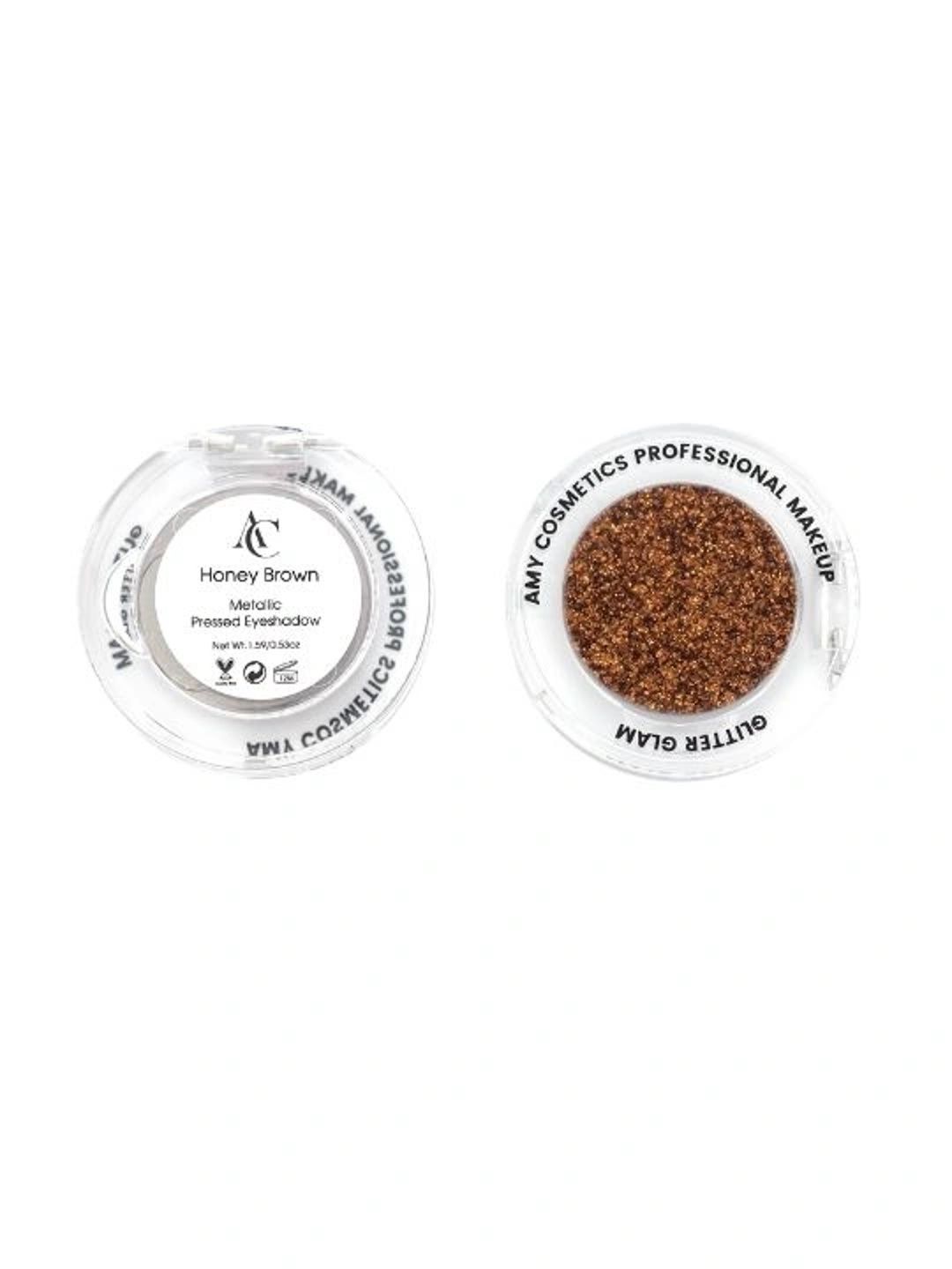 AMY LASHES Single Metallic Pressed Eyeshadow - 1.59 g - Gunmetal Grey-image-37