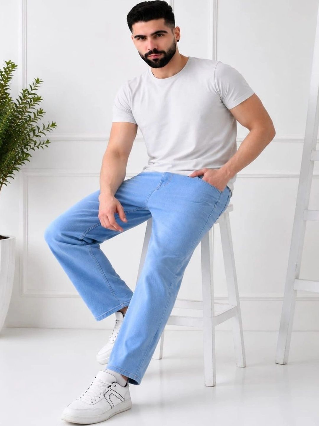 NALAKA Men Regular Fit Mid-Rise Jeans-picture-13