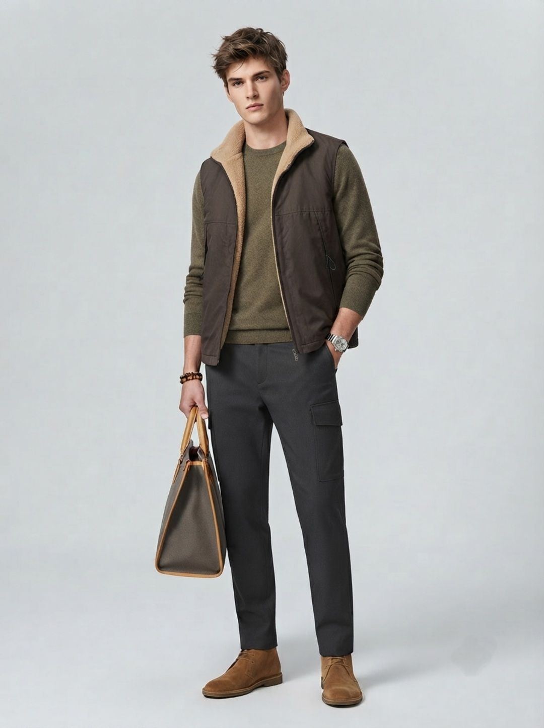 Suo Men Leather Insulator Jacket-picture-53