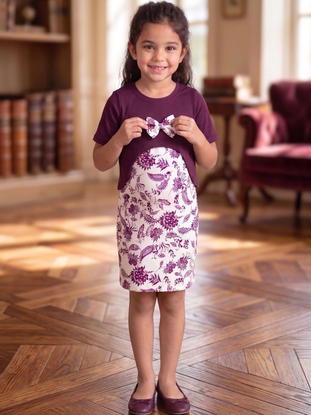 YK Floral Print Sheath Dress-picture-24
