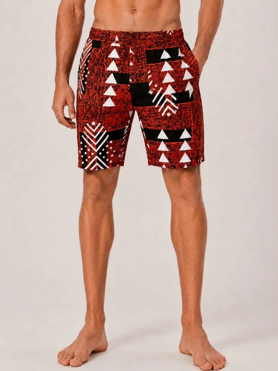 LERIYA FASHION Men Printed High-Rise Shorts-image-49