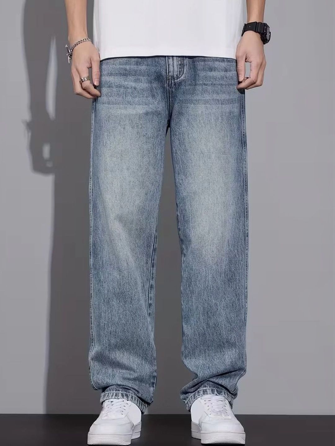 stylefabs Men Jean Regular Fit Mid-Rise Stretchable Jeans-picture-16