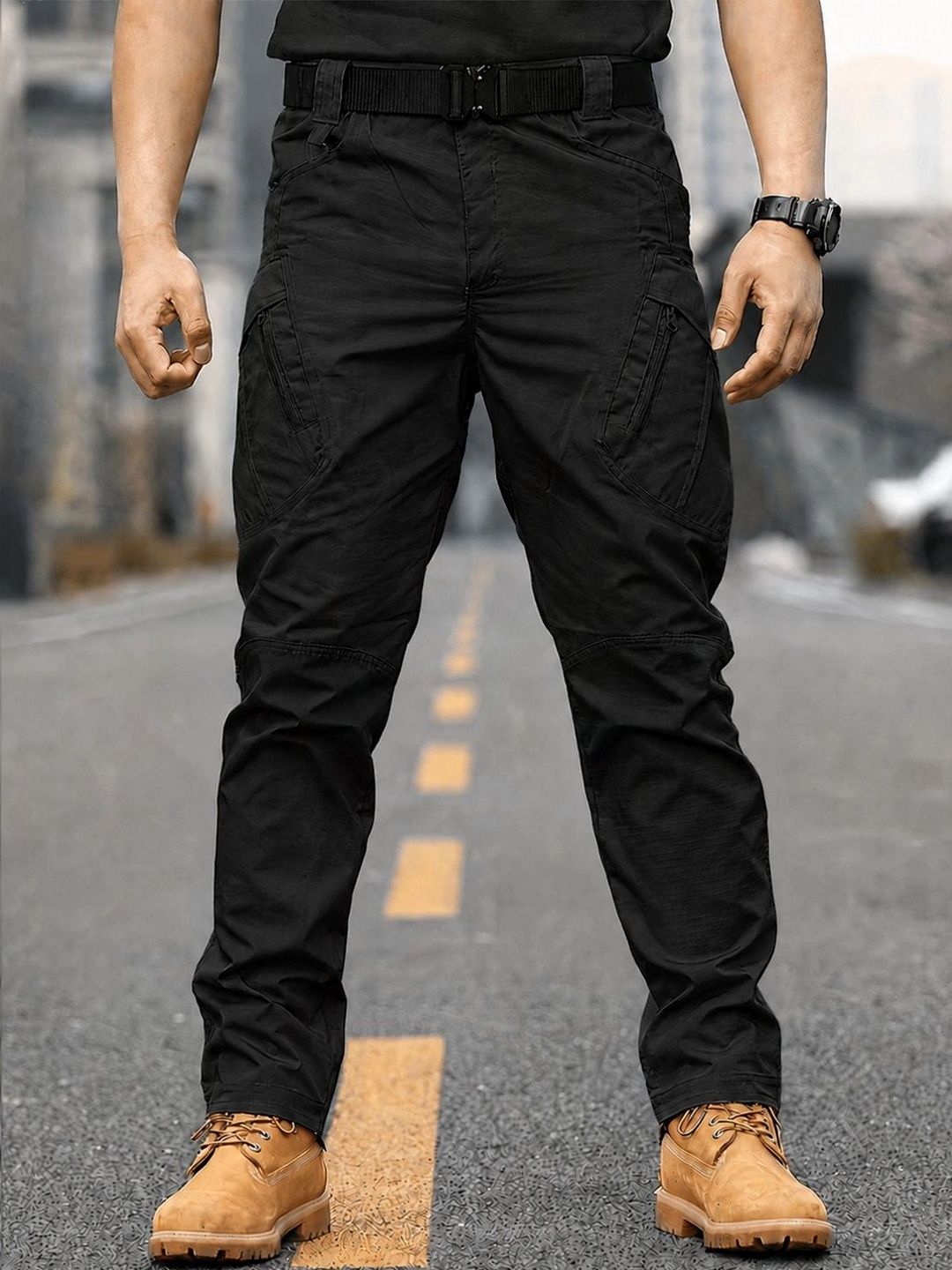 Moda Rapido Men Classic Easy Wash Cargos Trousers-picture-49