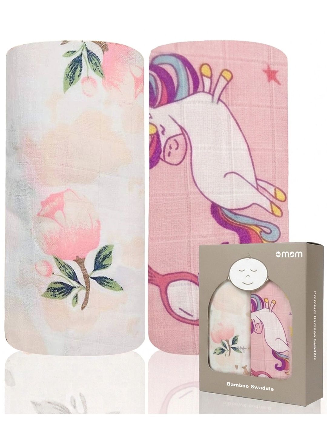 DOTMOM Set Of 2 Supersoft Antibacterial Bamboo Swaddle-picture-11