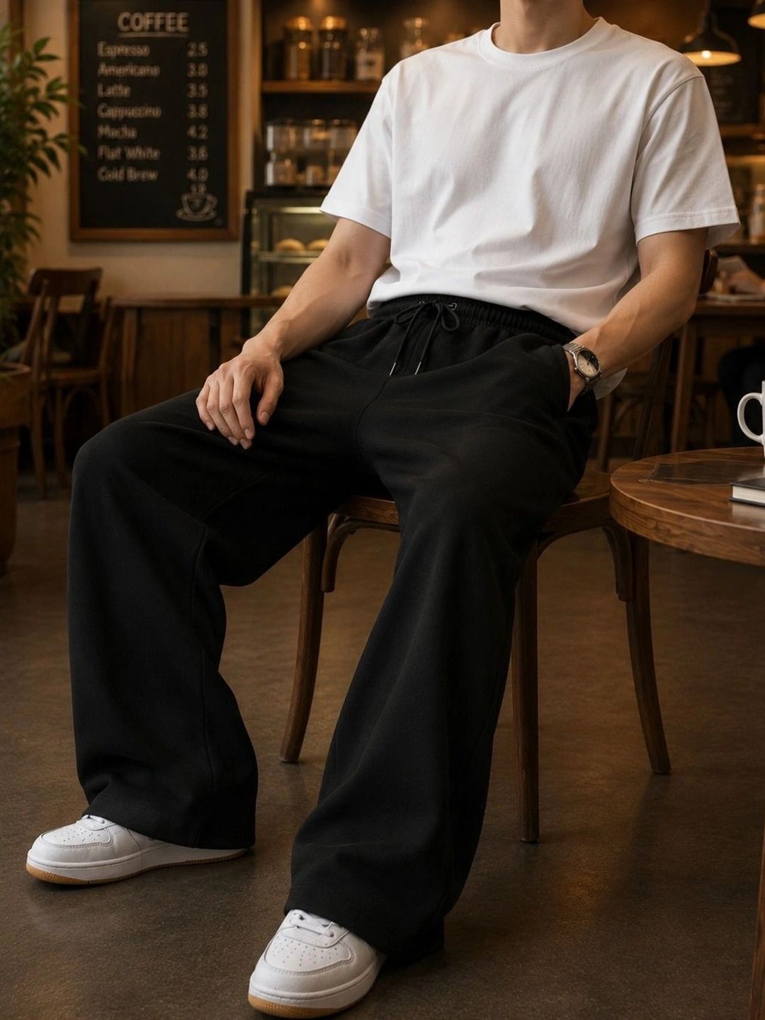 SYNZO Men Relaxed Easy Wash Trousers-picture-38