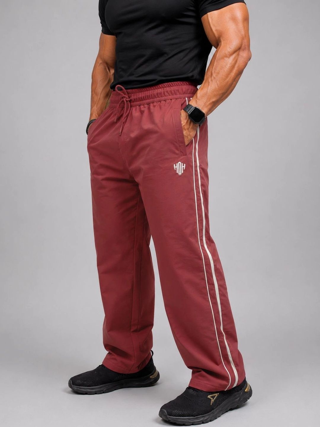 House of Heroes Men Relaxed Fit Rapid-Dry Training Track Pants-picture-33