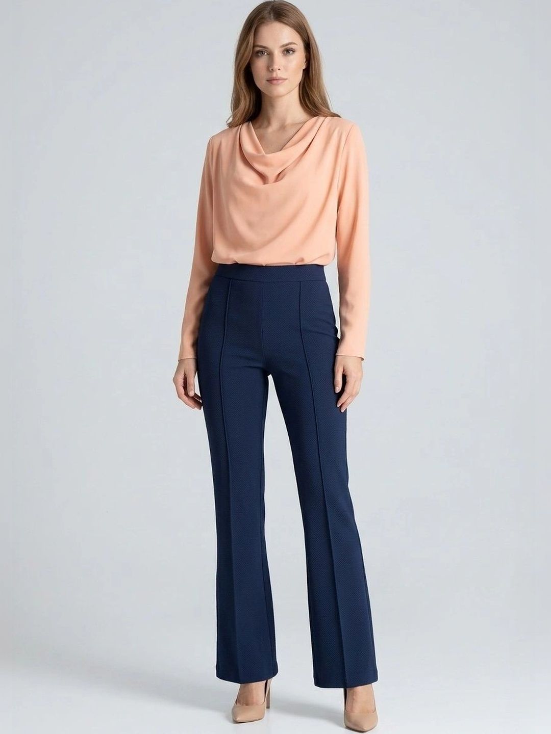 REDFISH Women Comfort High-Rise Easy Wash Trousers-image-4