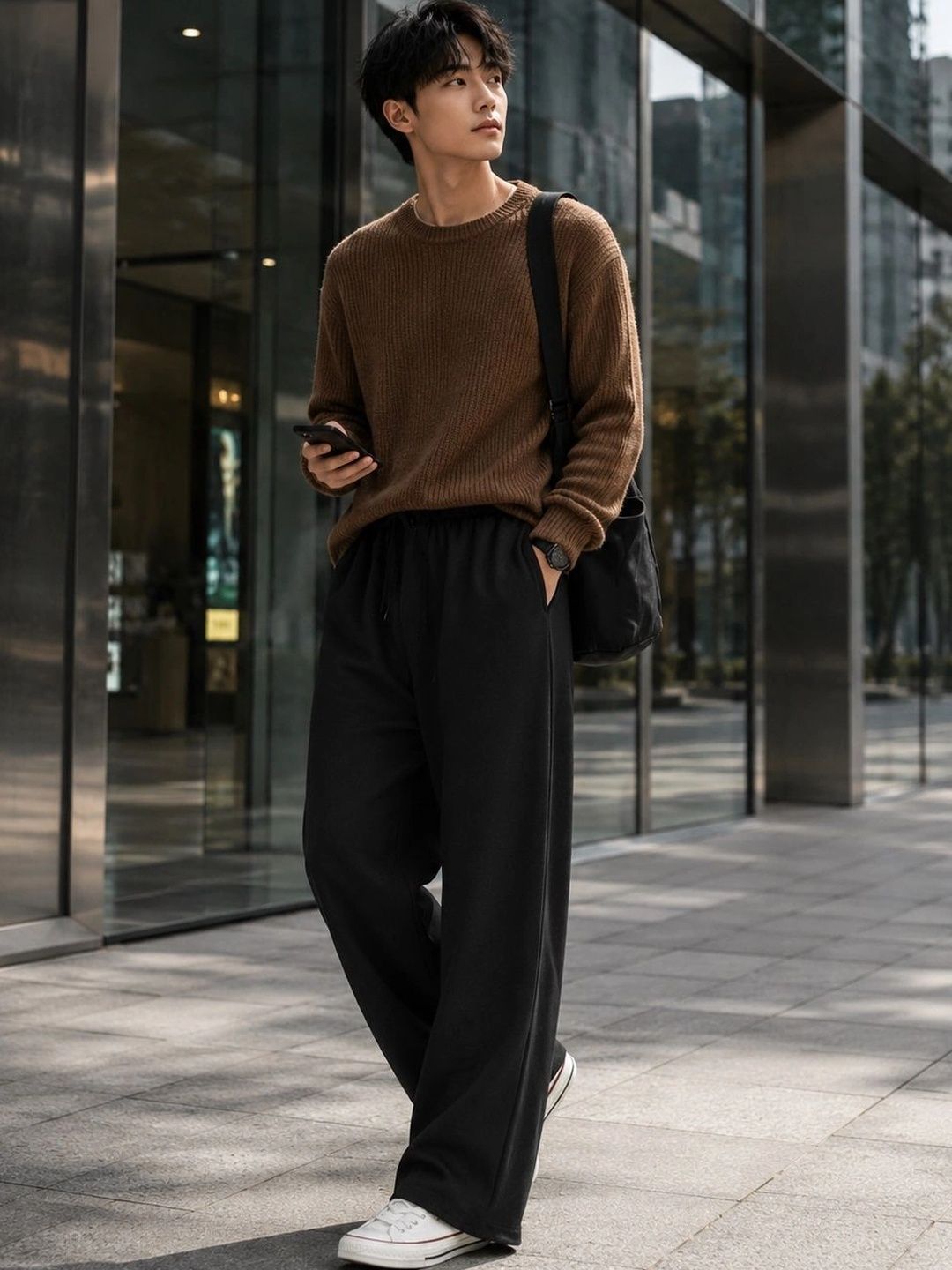 SYNZO Men Relaxed Easy Wash Trousers-picture-53