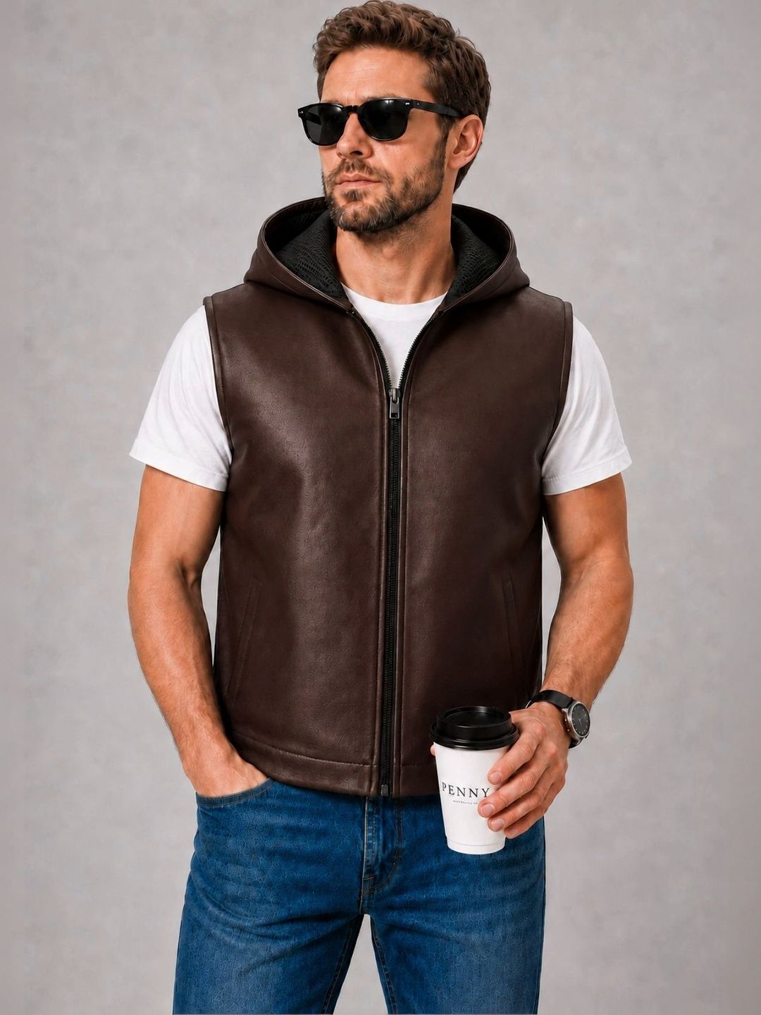 Raxedo Men Leather Training or Gym Jacket-picture-30