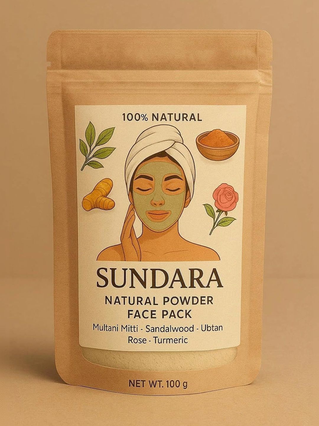SUNDARA Tan Removal Face Pack - 100 g-image-19
