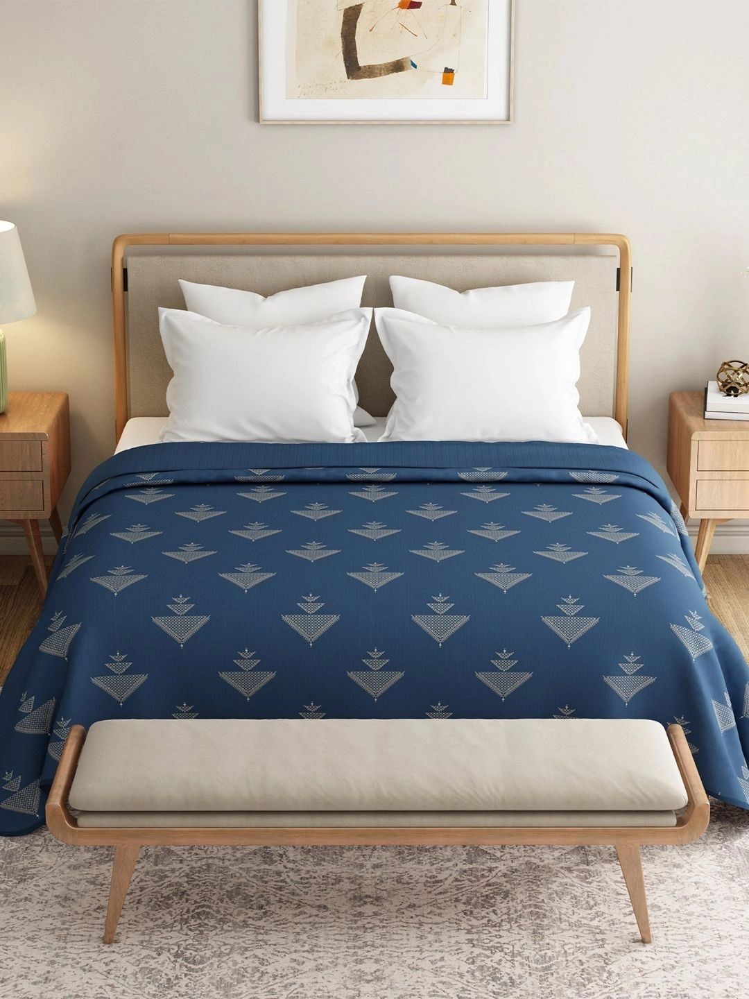 MYTRIDENT Multicoloured Geometric AC Room Dohar-image-12