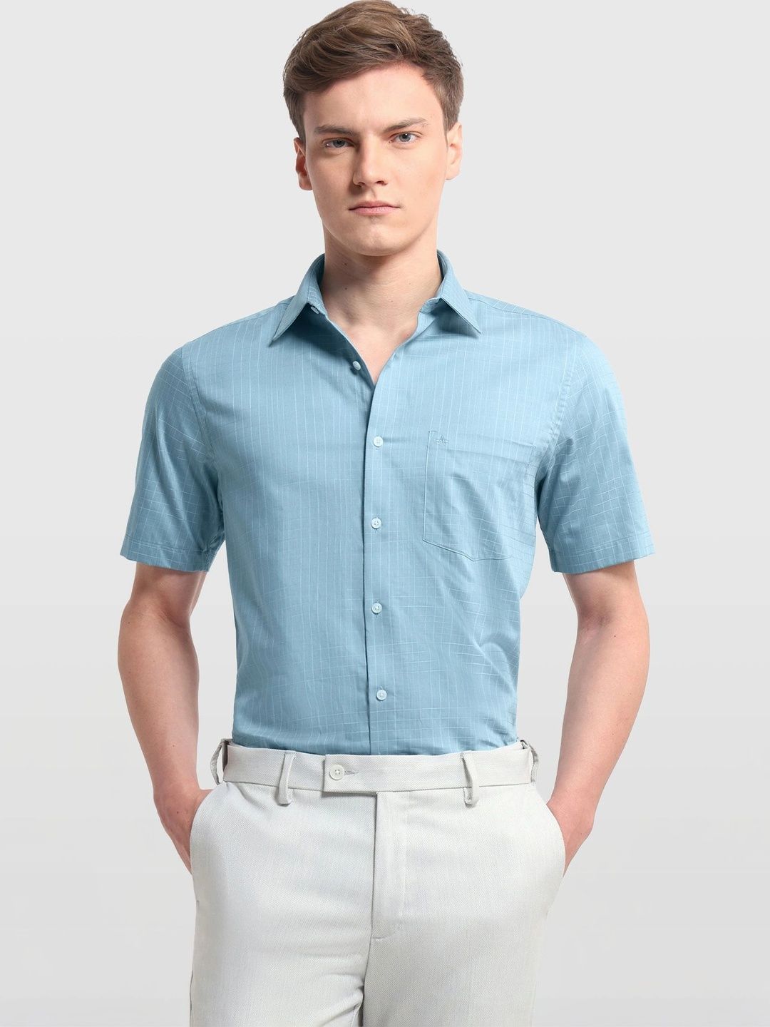 Arrow Men Checked Casual Shirt-image-14