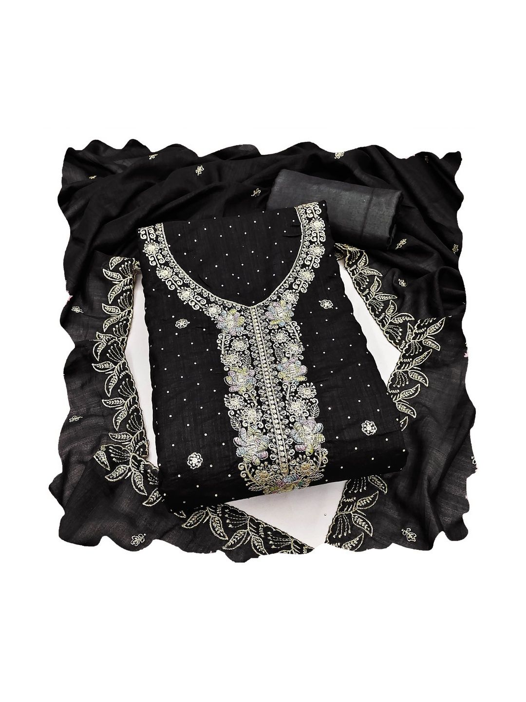 Maroosh Embellished Unstitched Dress Material-picture-56