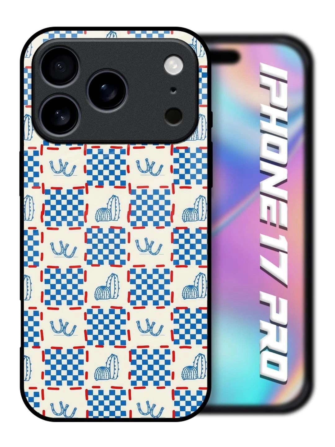QRIOH Geometric Printed iPhone 17 Pro Back Case Mobile Accessories-picture-33