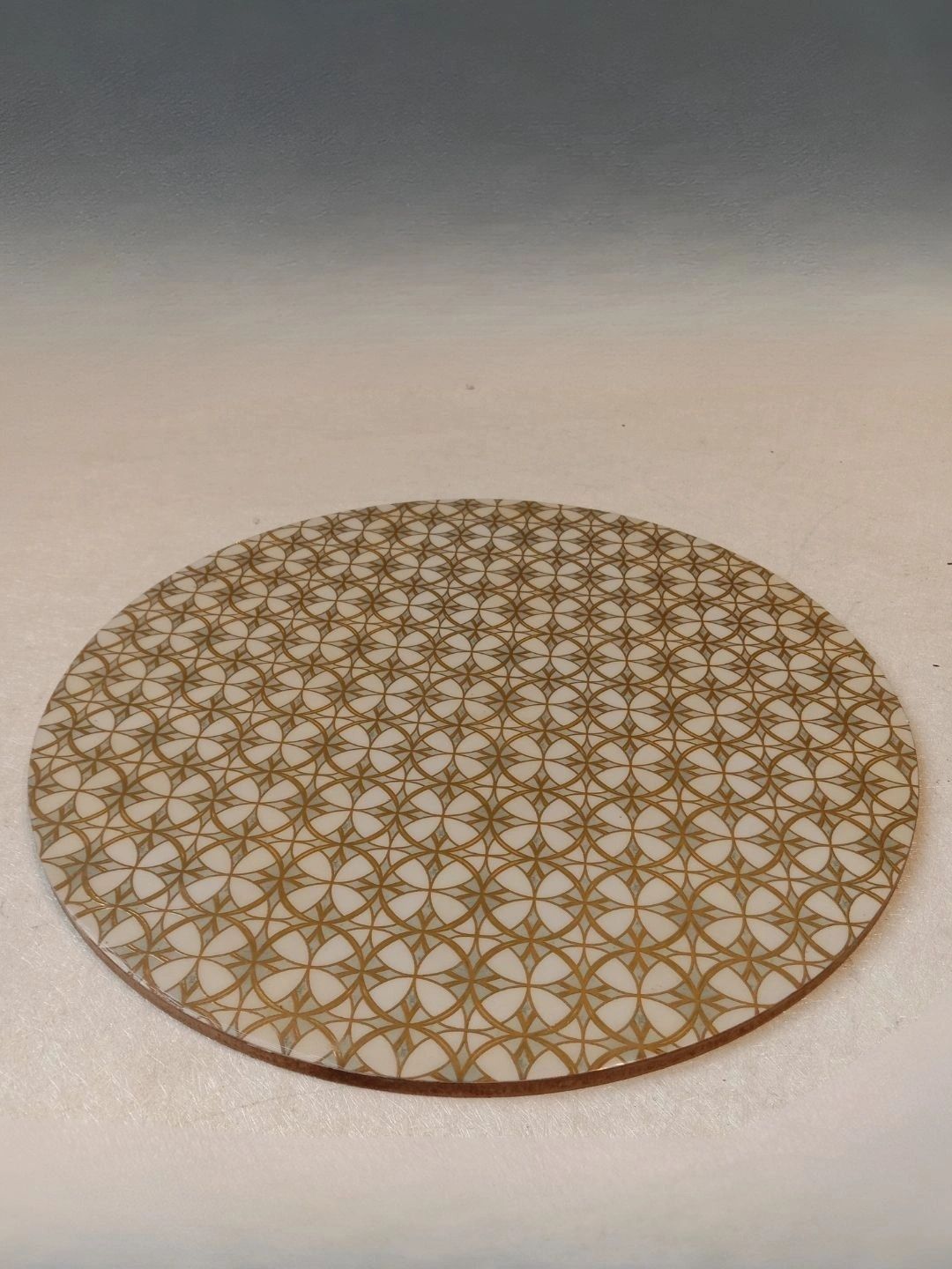 THE HOME CO. Beige Printed Round Table Placemats-picture-26