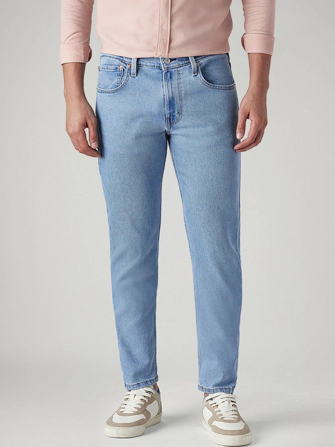 Levis Men Classic Tapered Fit Mid-Rise Light Fade Stretchable Jeans-picture-21