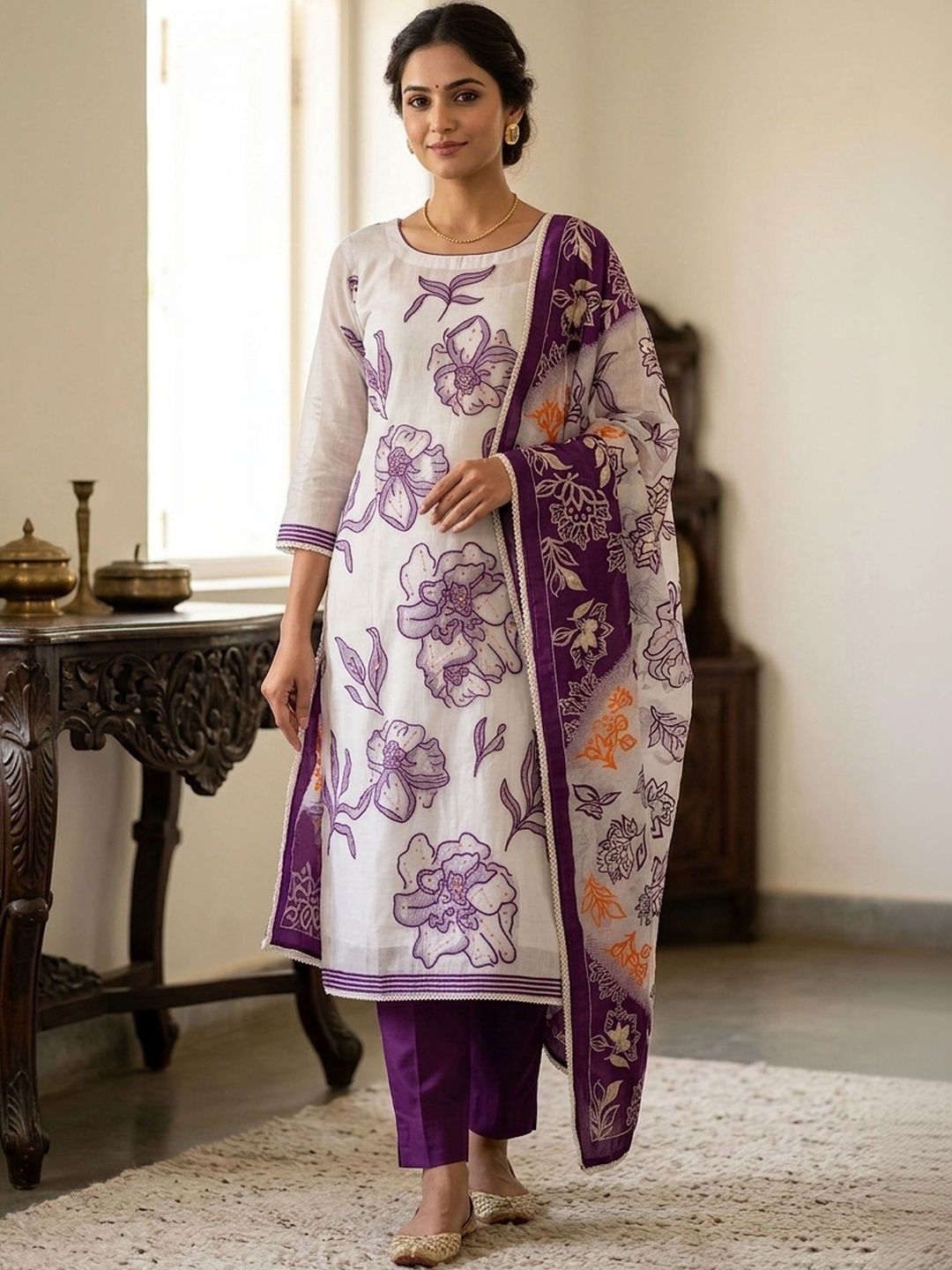 KALINI Semi-Stitched Dress Material-picture-46