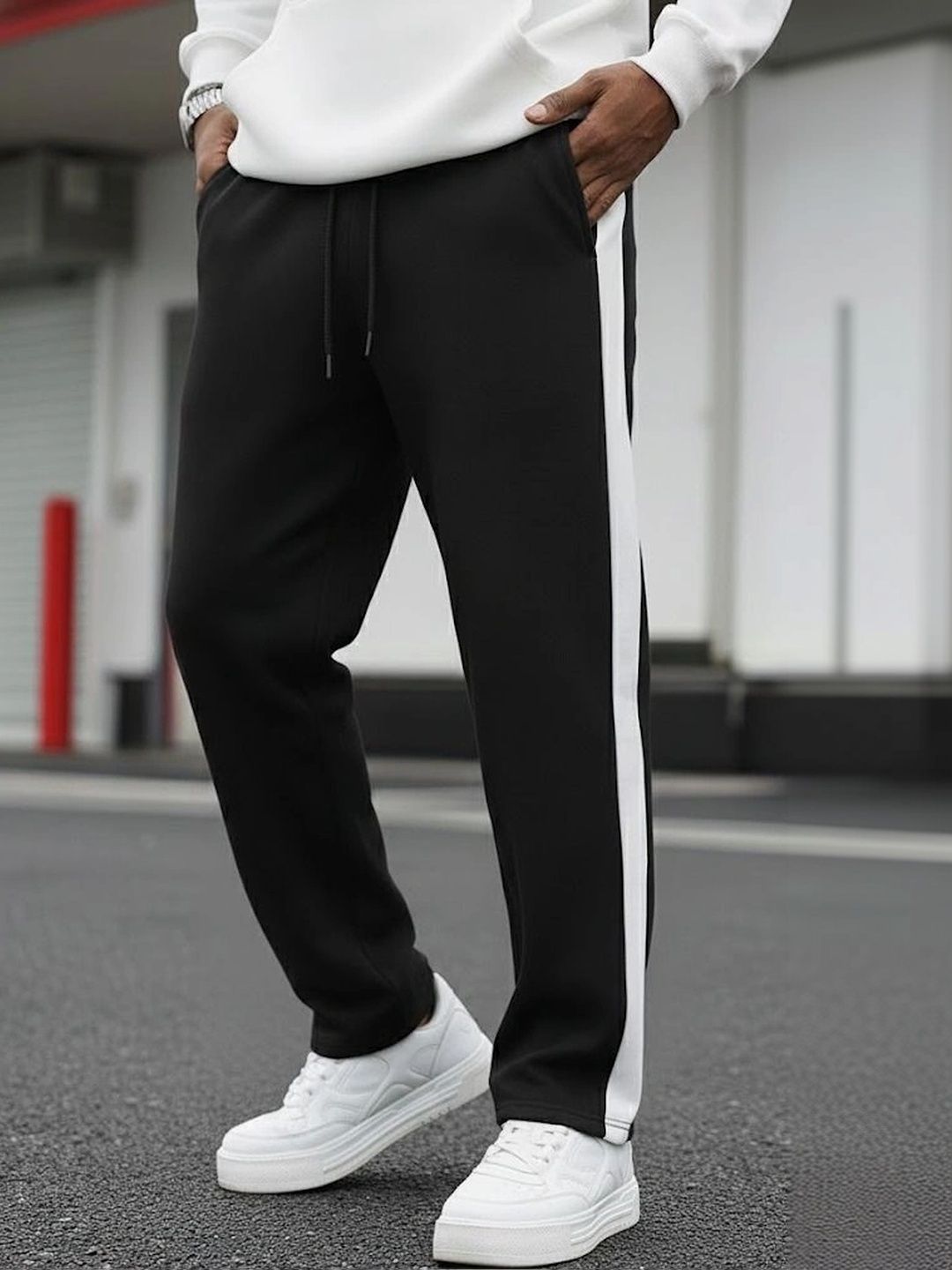 PROGENY Men Regular Fit Colourblocked Track Pants-picture-26