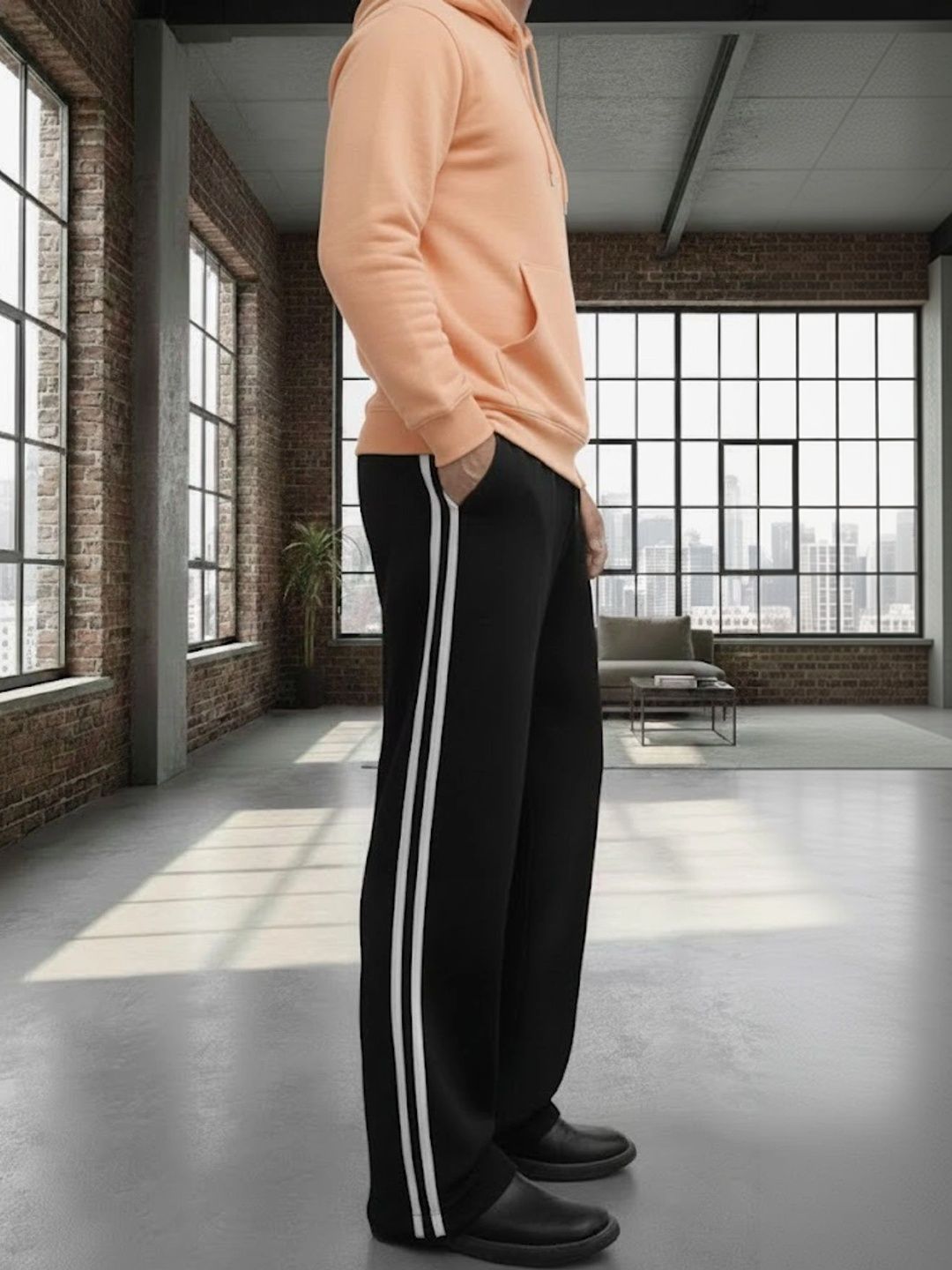 PROGENY Men Regular Fit Striped Track Pants-picture-27