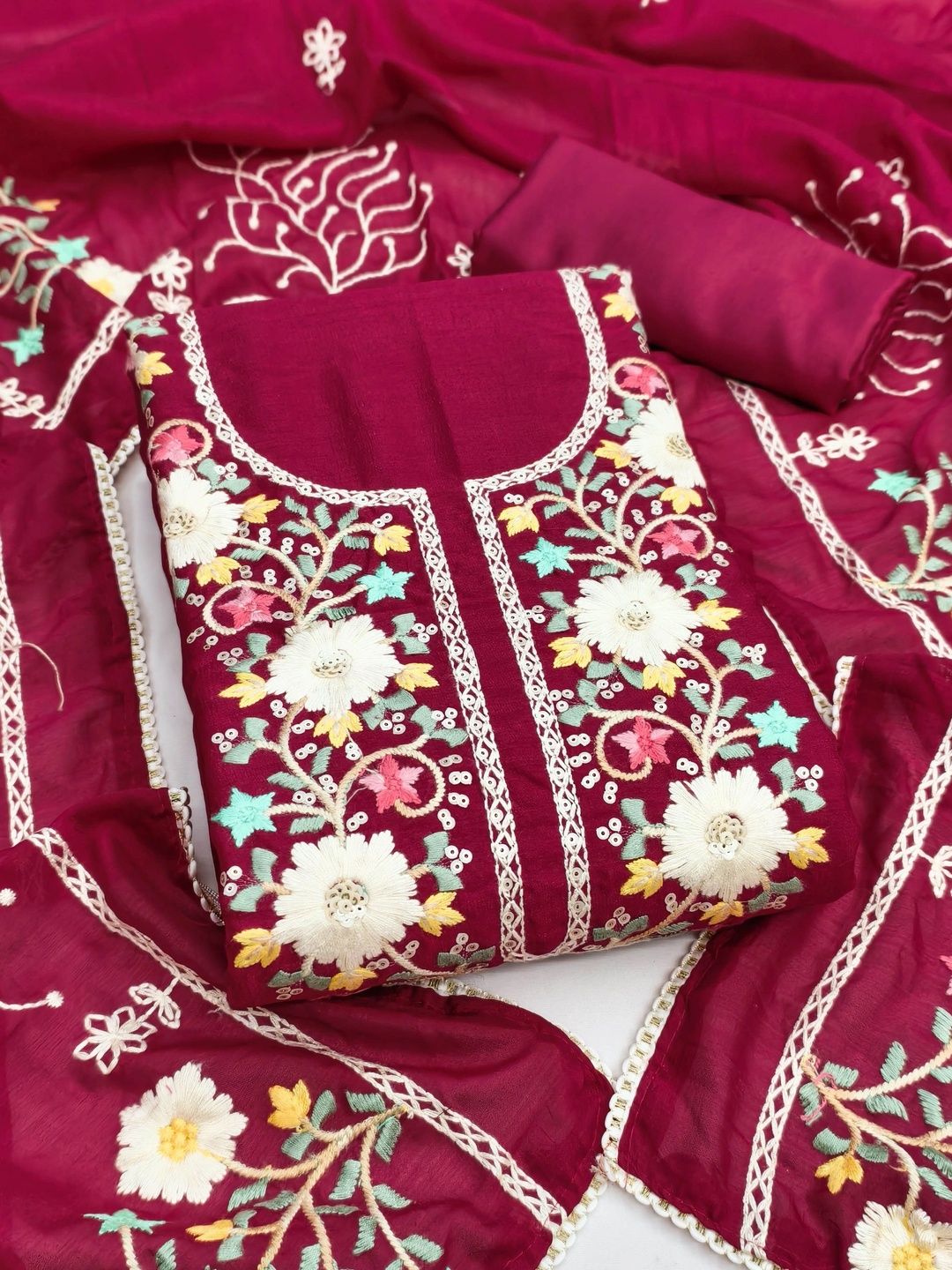 KALINI Embroidered Unstitched Dress Material-picture-40