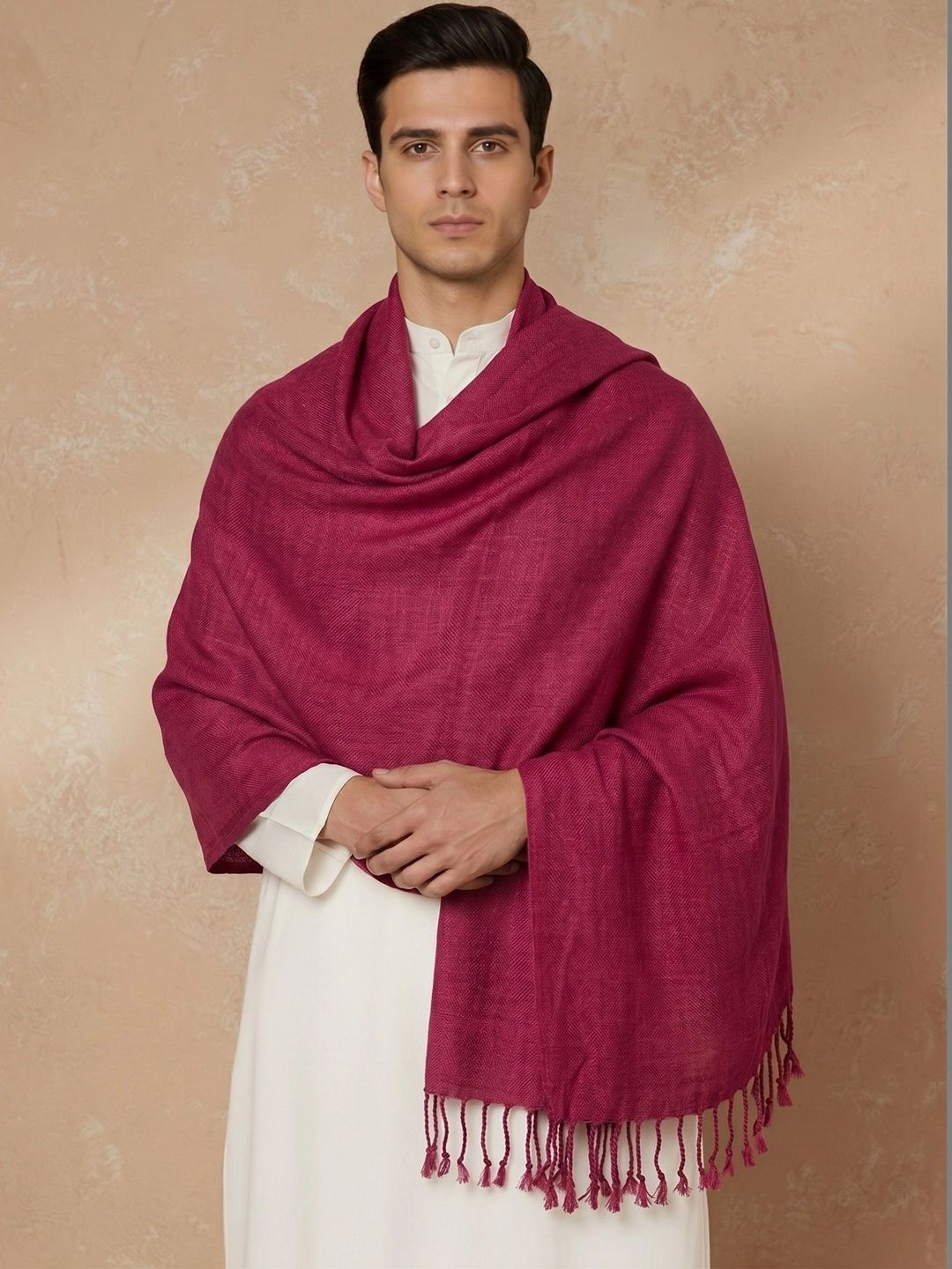 Zamour Men Woven Design Stole-picture-29