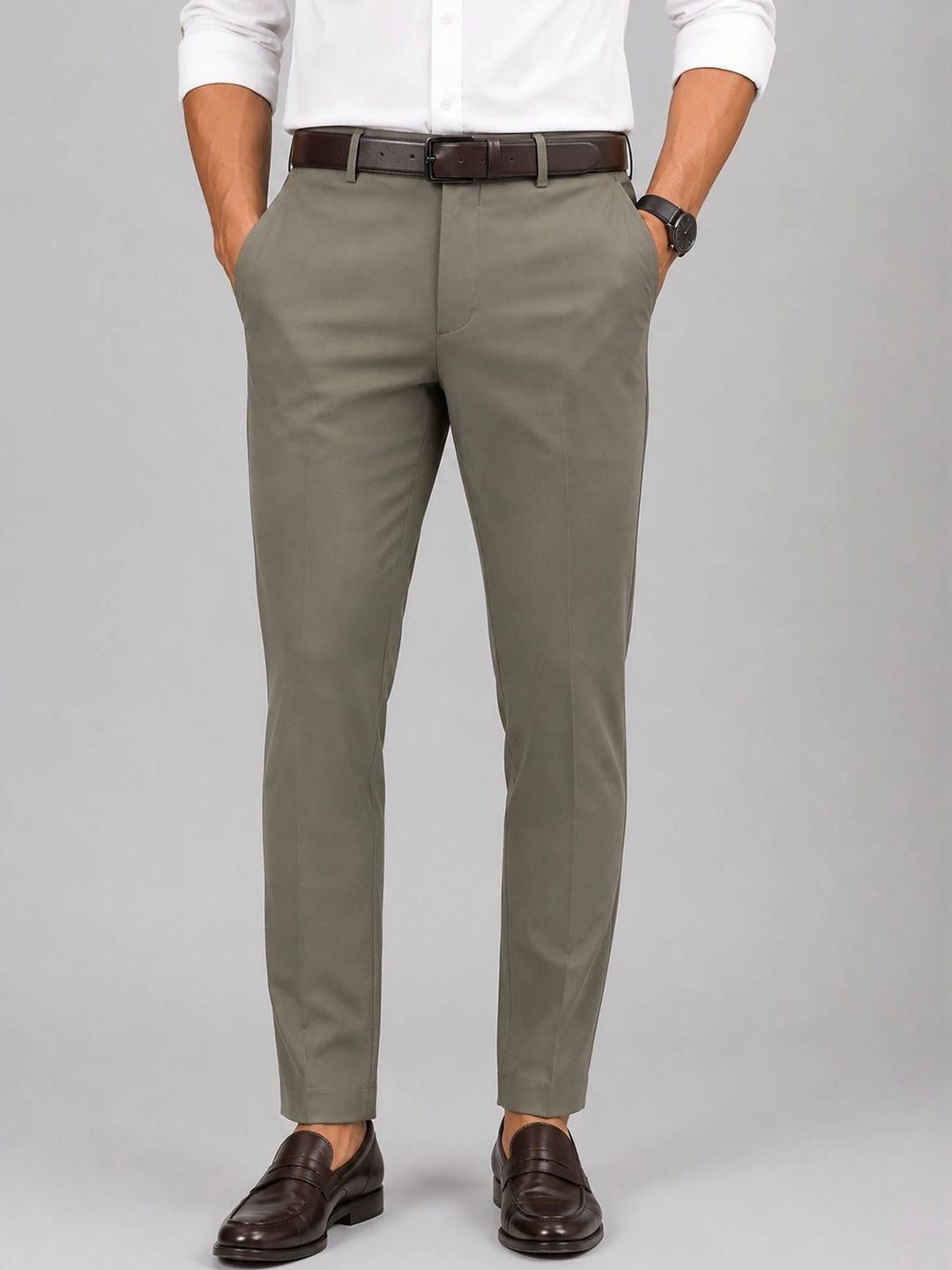 U.S. PITCHERS Men Original Slim Fit Trousers-picture-27
