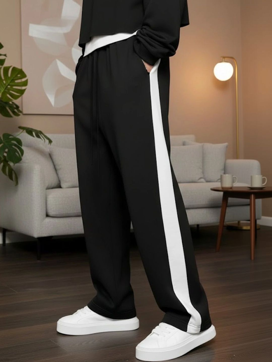 IRONDYE Men Regular Fit Colourblocked Training Track Pants-picture-11