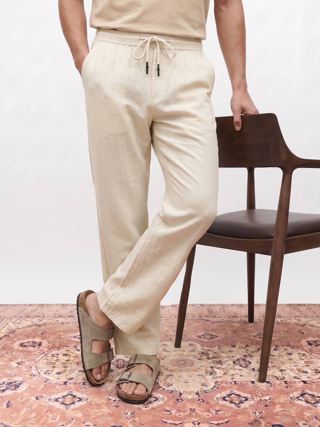 Mr Bowerbird Men Relaxed Fit Trousers-image-7