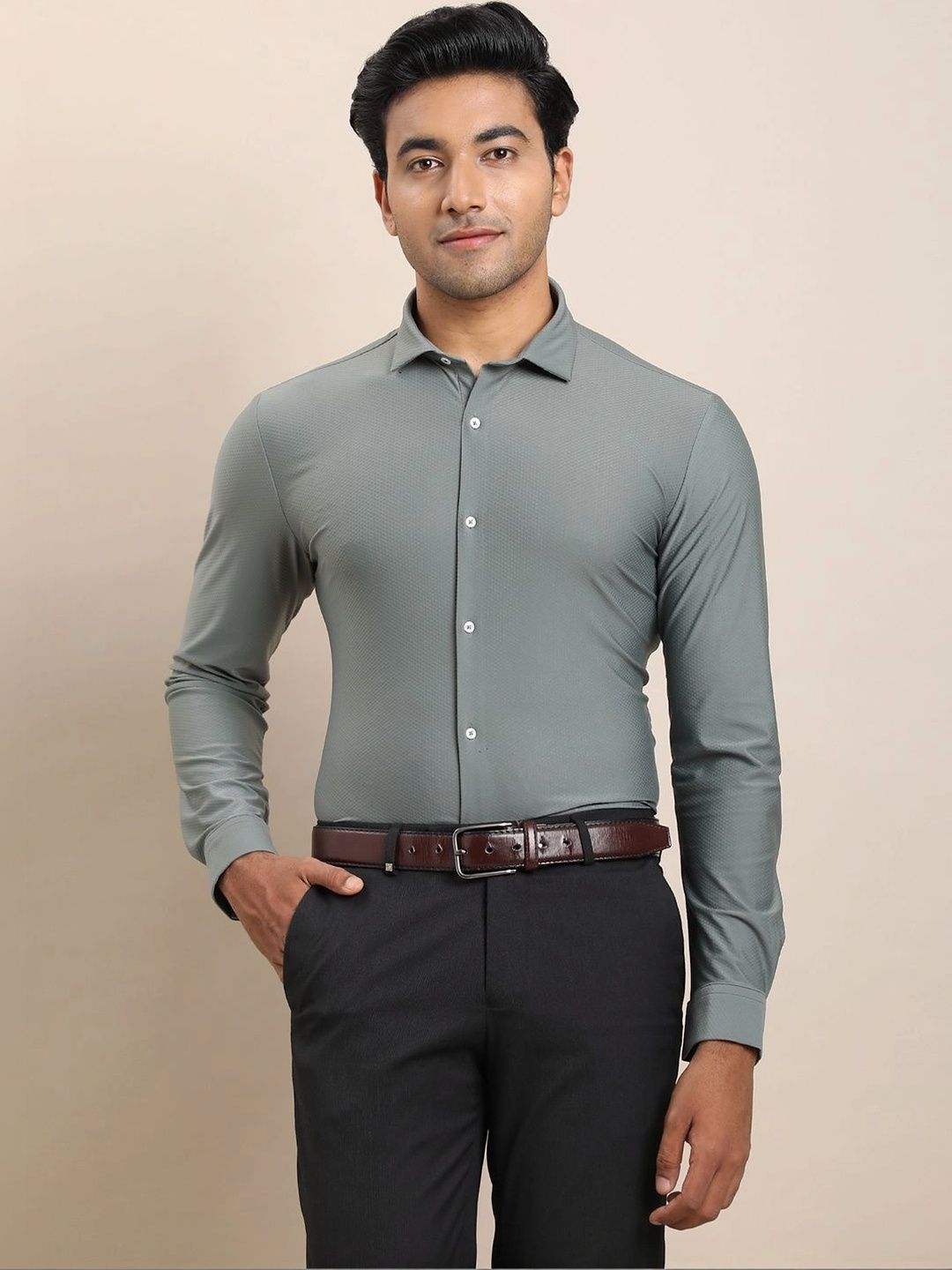 Turtle Men Standard Slim Fit Formal Shirt-picture-14