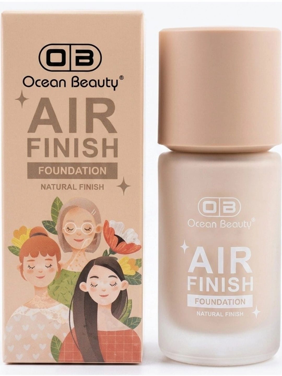 OB Ocean Beauty Waterproof HD Base Liquid Foundation - 40 ml - 102-picture-57